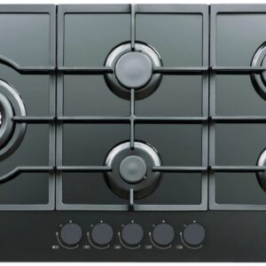 Gas Cooktop 90cm Black Glass Hafele Milano