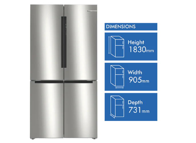 Quad Door Refrigerator Bosch 605L KFN96VPEAA - Image 4