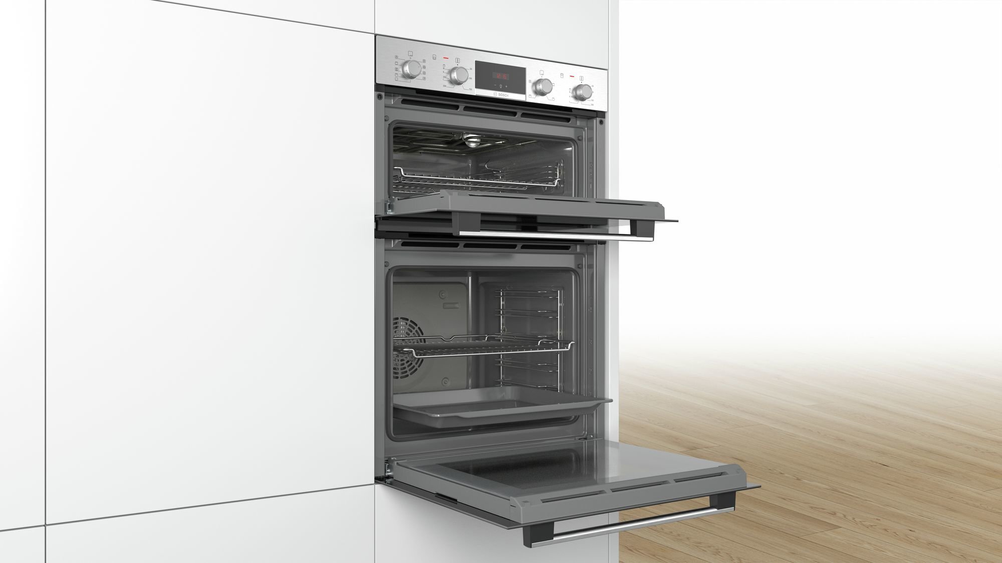 Double Oven 60cm Bosch Multi function Double Oven - Stainless Steel MBA534BS3A - Image 3