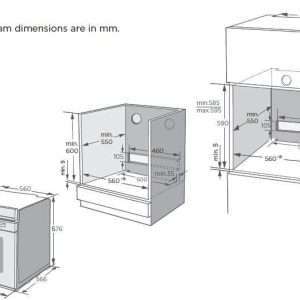 Built In Oven 60cm Kleenmaid Multi Function Oven -XL 82L OMF6040K - Image 8