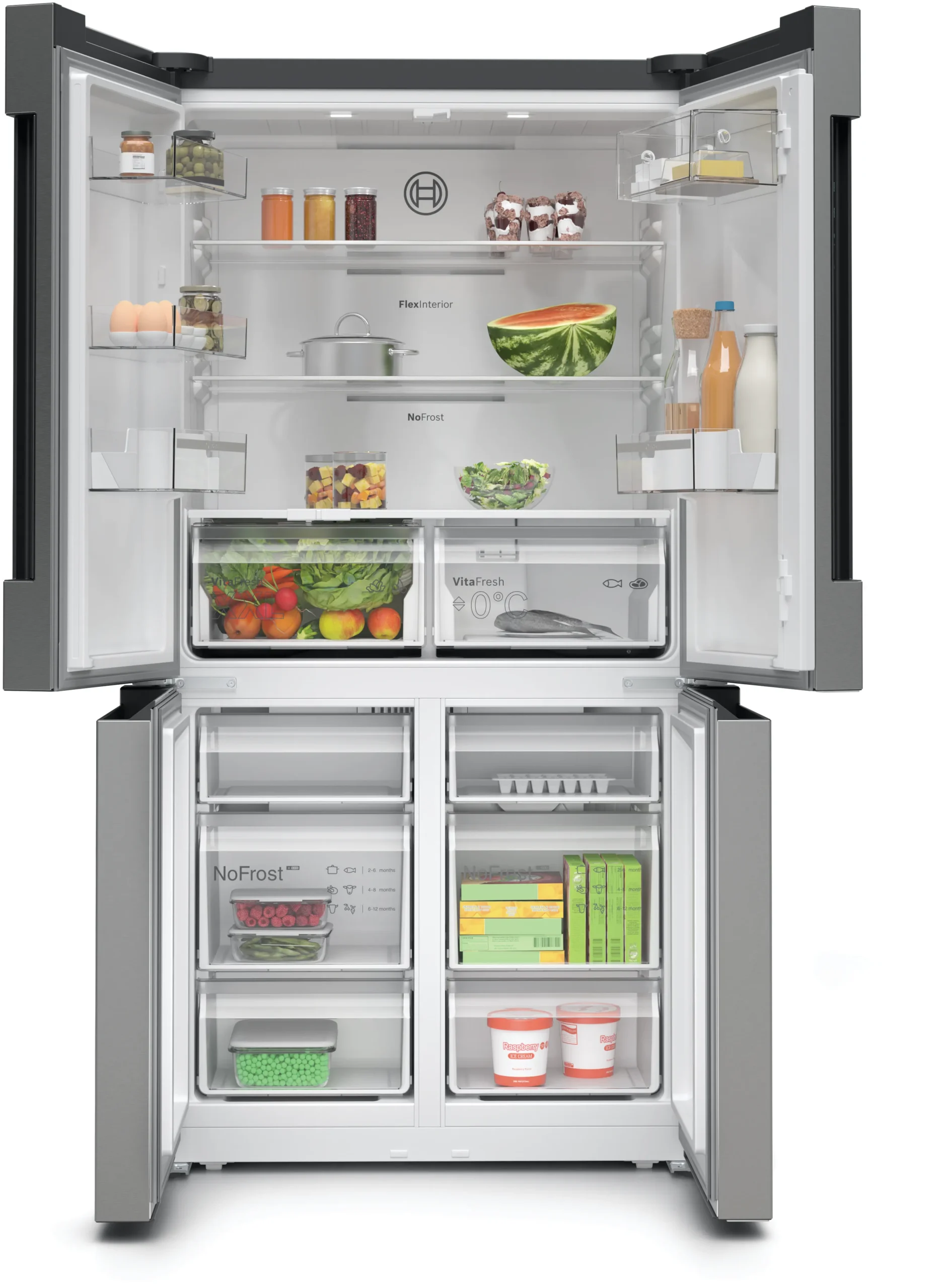 Quad Door Refrigerator Bosch 605L KFN96VPEAA - Image 2
