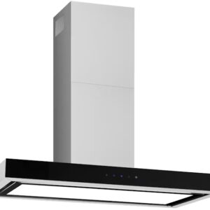 Canopy Rangehood 90cm Glem Gas 90cm Square Profile Off Board Canopy Rangehood with Shadow Proof Lighting GQA90TBLED