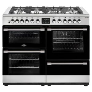 110cm Belling Dual Fuel Upright Cooker Stainless Steel BCC1100DFSS