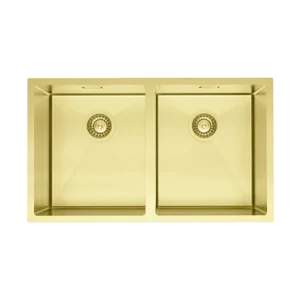Sink Belling 340mm Double Bowl Sink in Gun/Light Gold/Rose Gold
